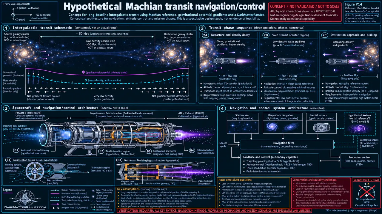 User-supplied engineering concept blueprint: Machian void-transit navigation study